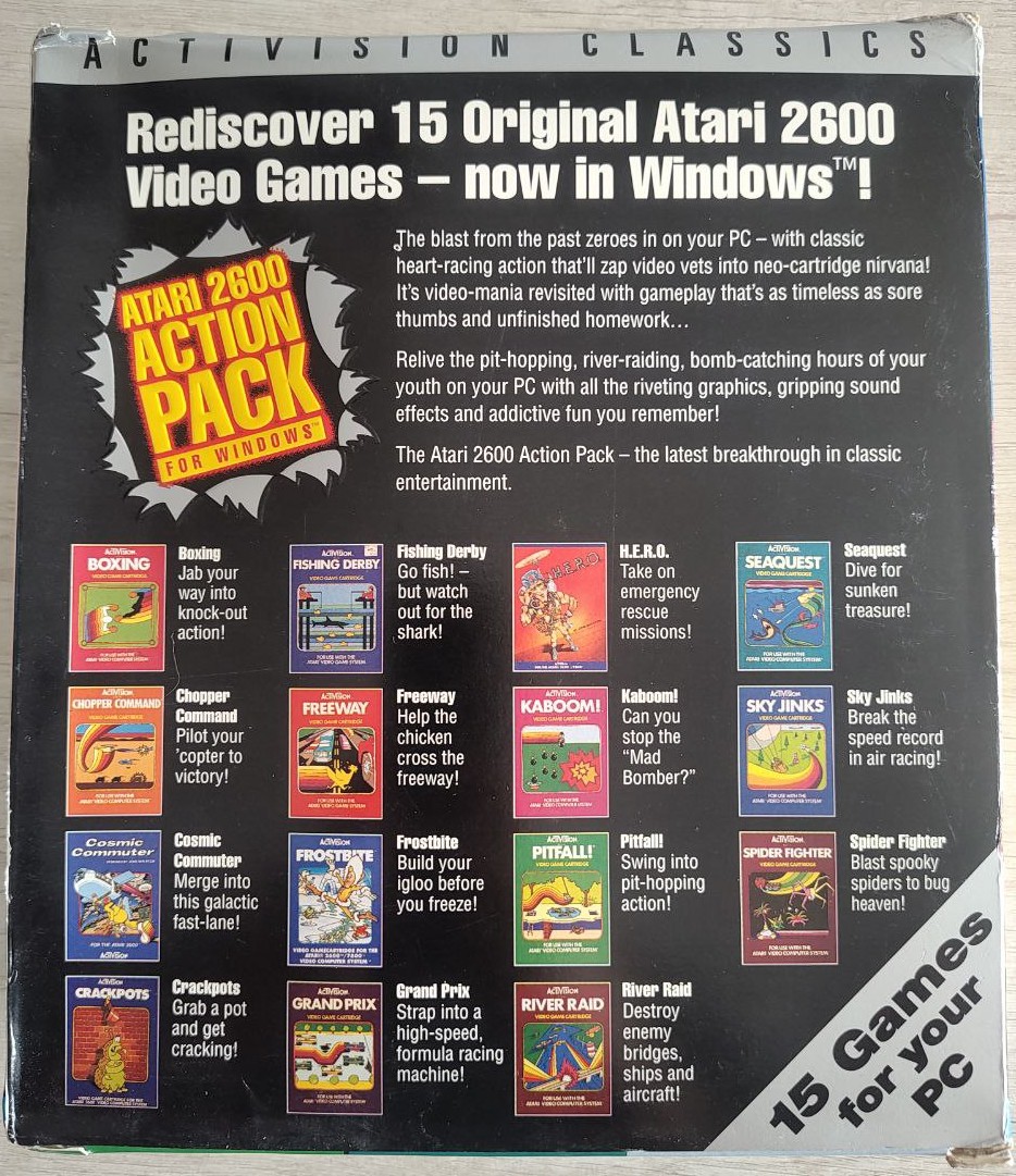 Atari 2600 Action Pack - Dorso