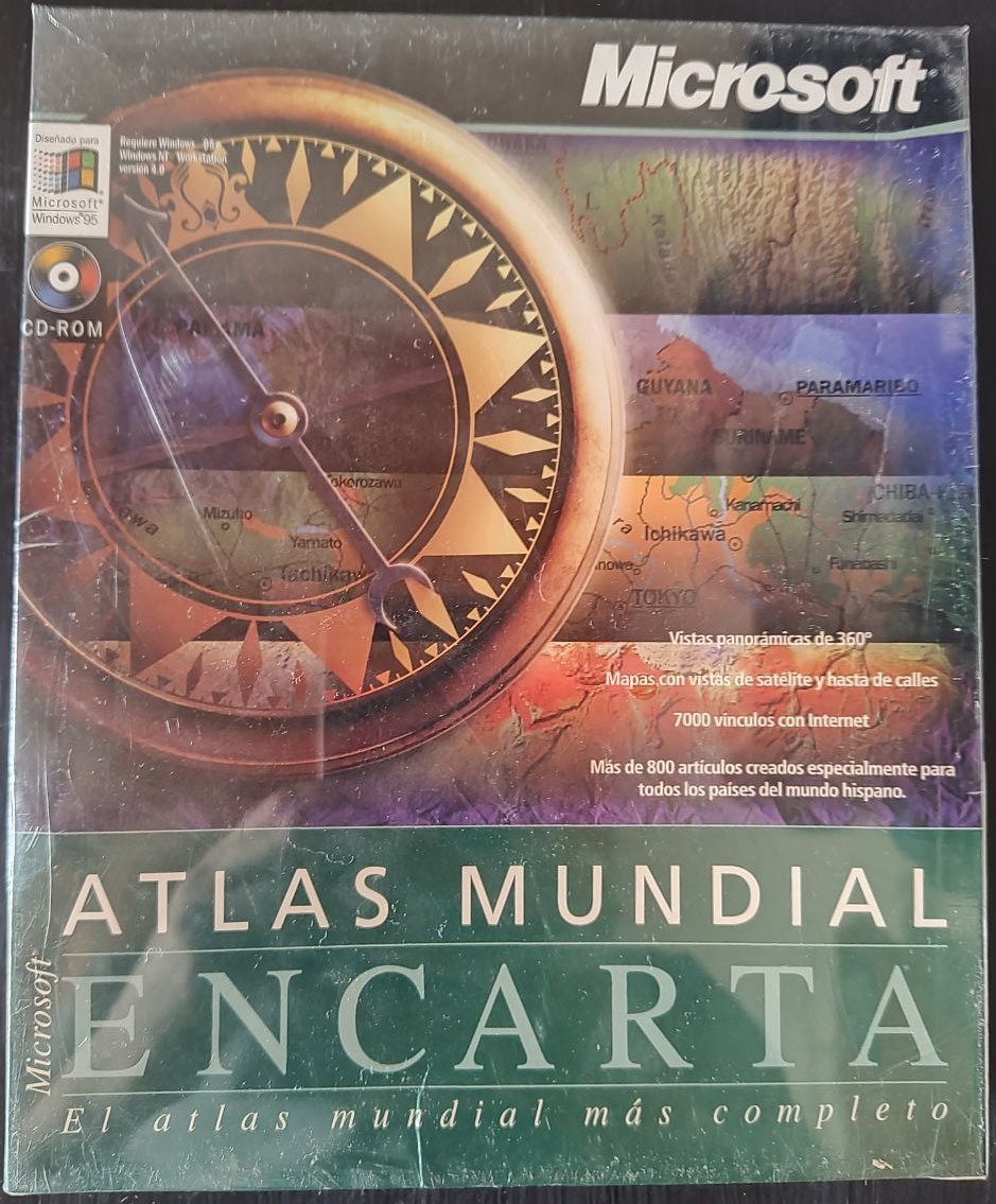 Atlas Mundial Encarta - Microsoft - Frente
