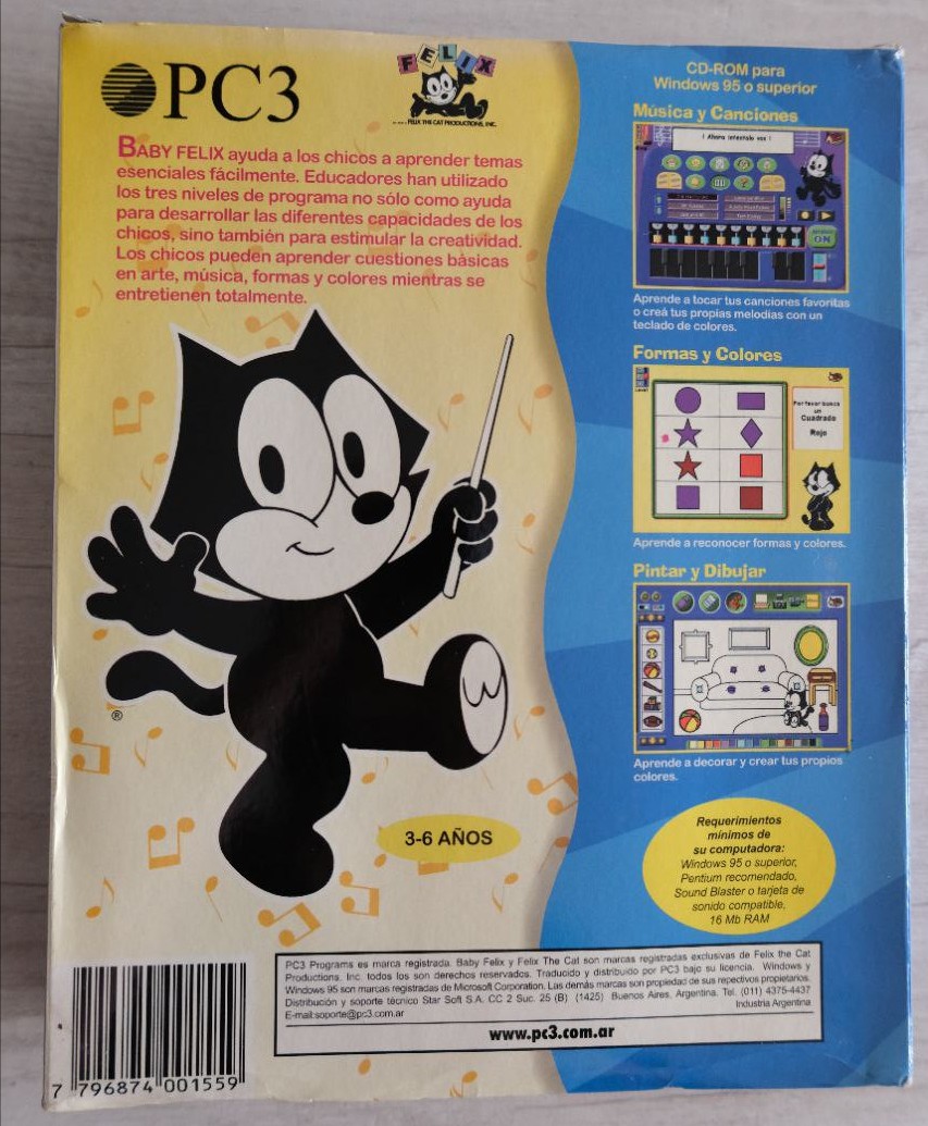 Baby Felix - PC3 Programs - Dorso