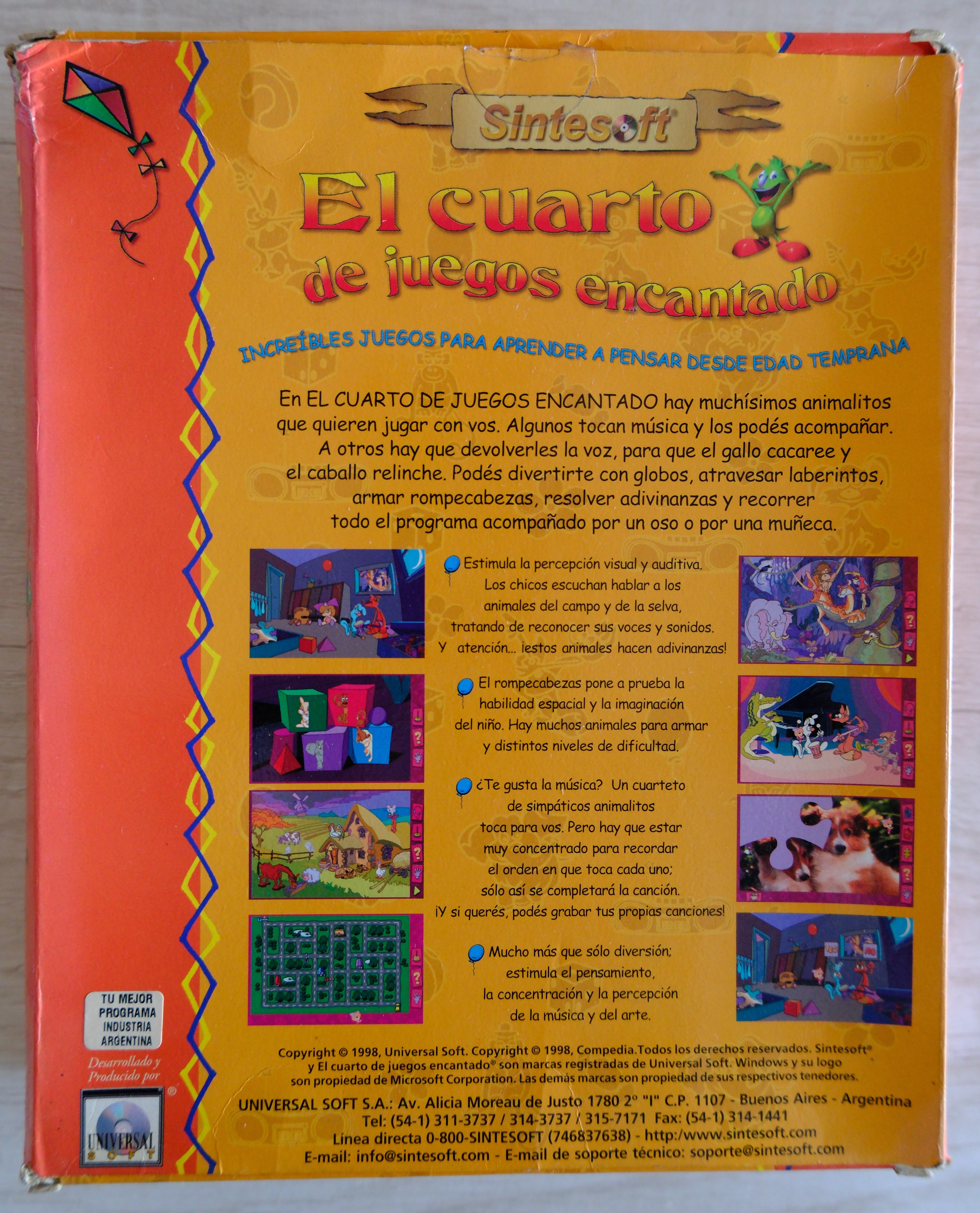 El Cuarto de Juegos Encantado - Sintesoft - Dorso