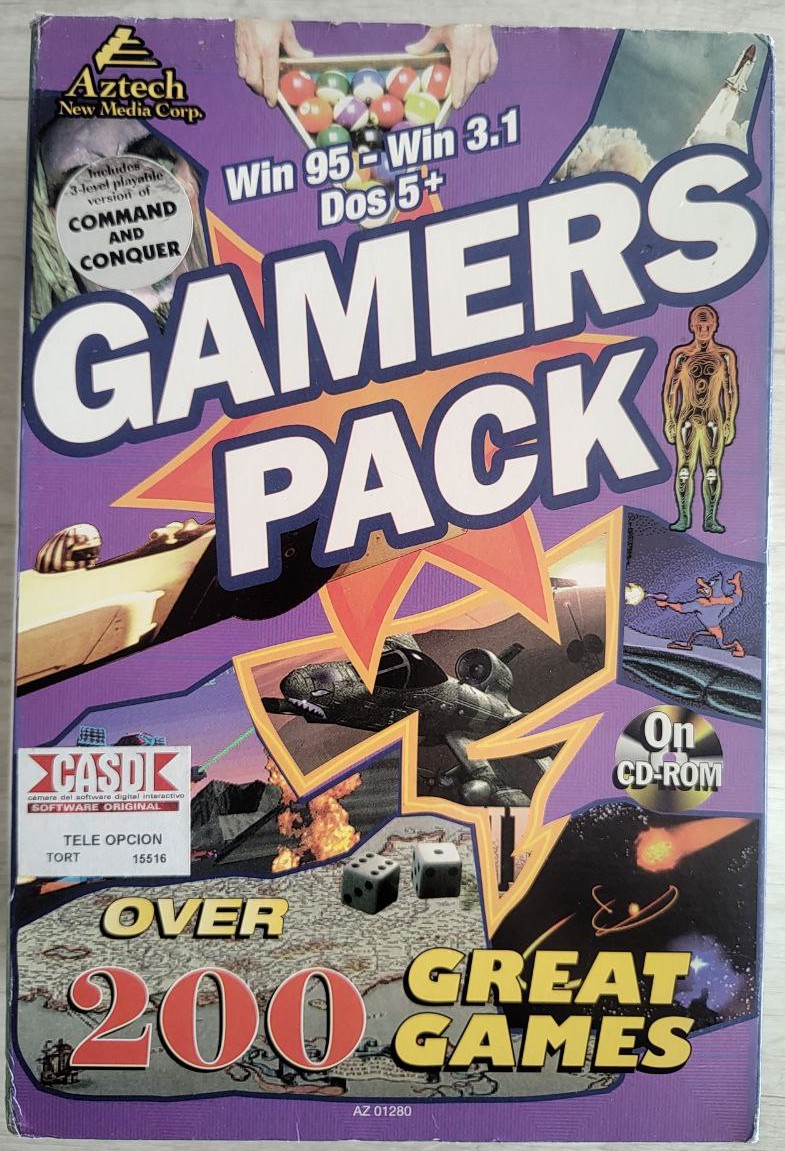 Gamers Pack Over 200 Games - Tele Opción - Frente
