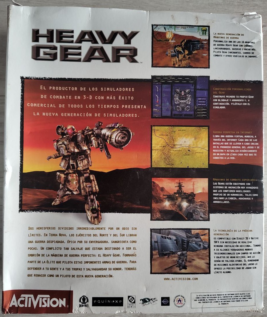 Heavy Gear - Dorso