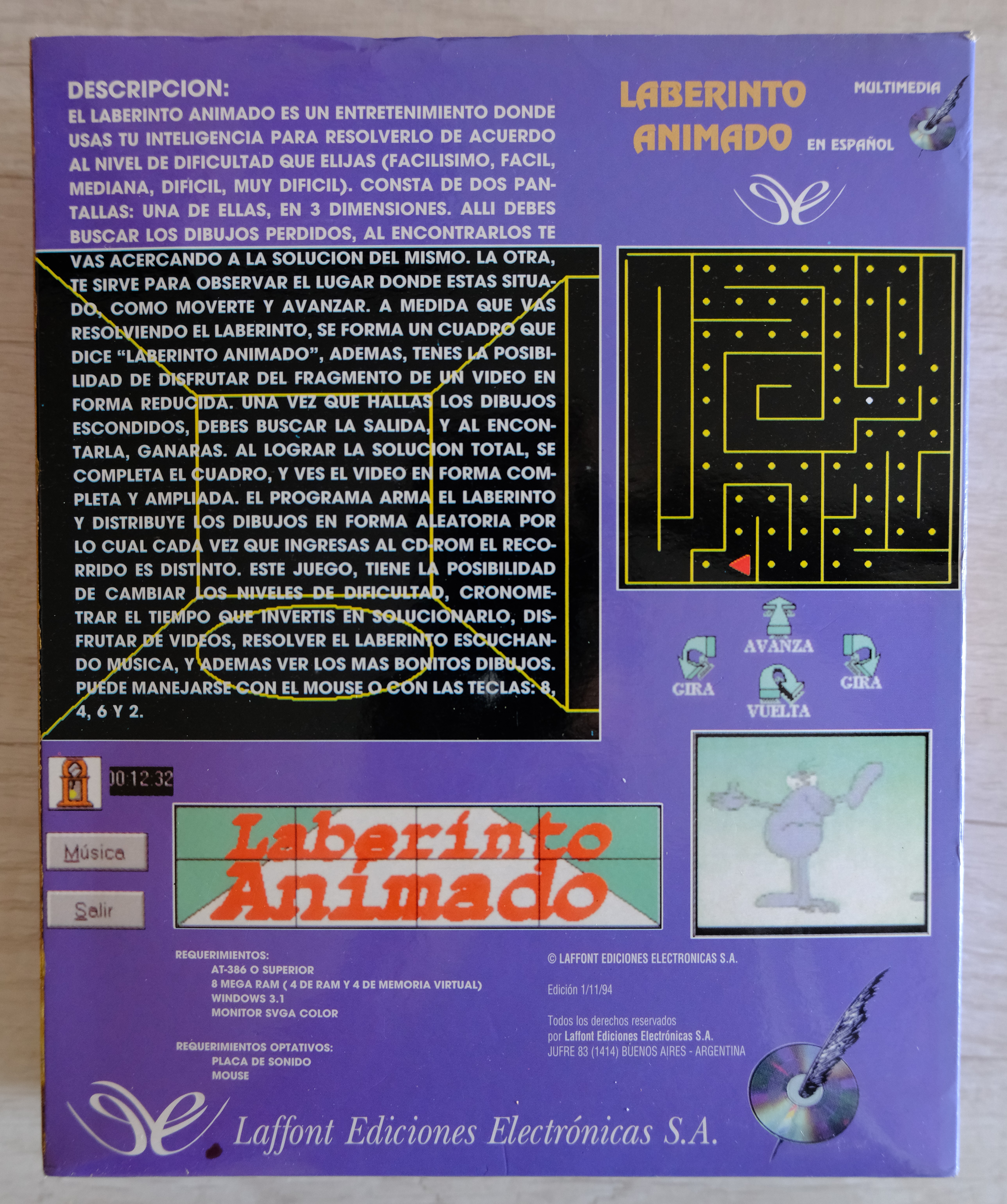 Laberinto Animado - Laffont - Dorso