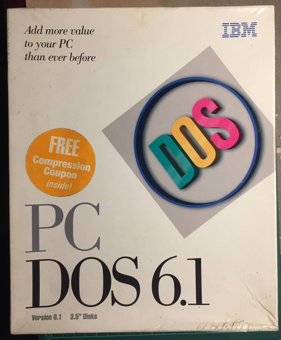 PC DOS 6.1 - IBM - Frente