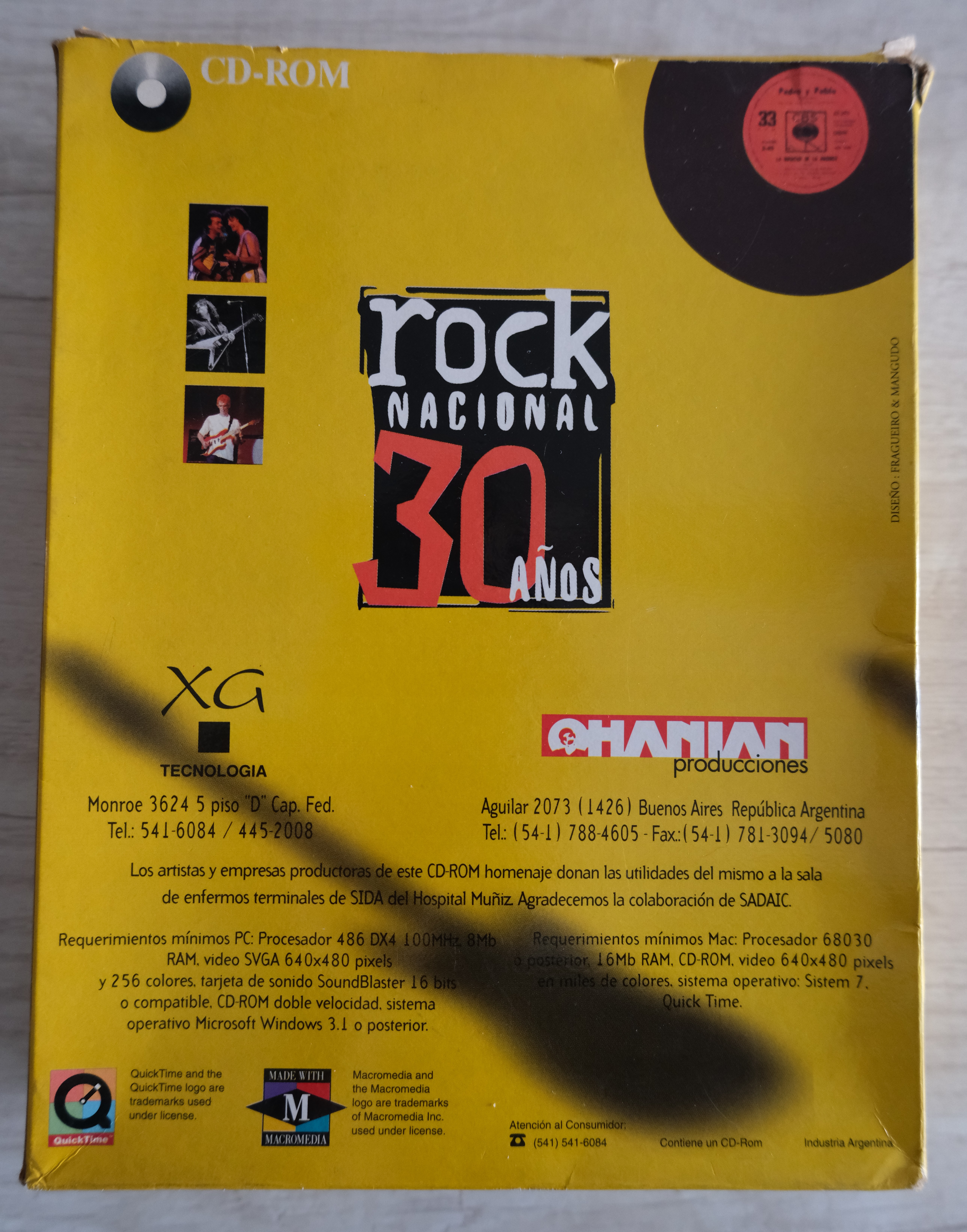 Rock Nacional 30 Años - Frente