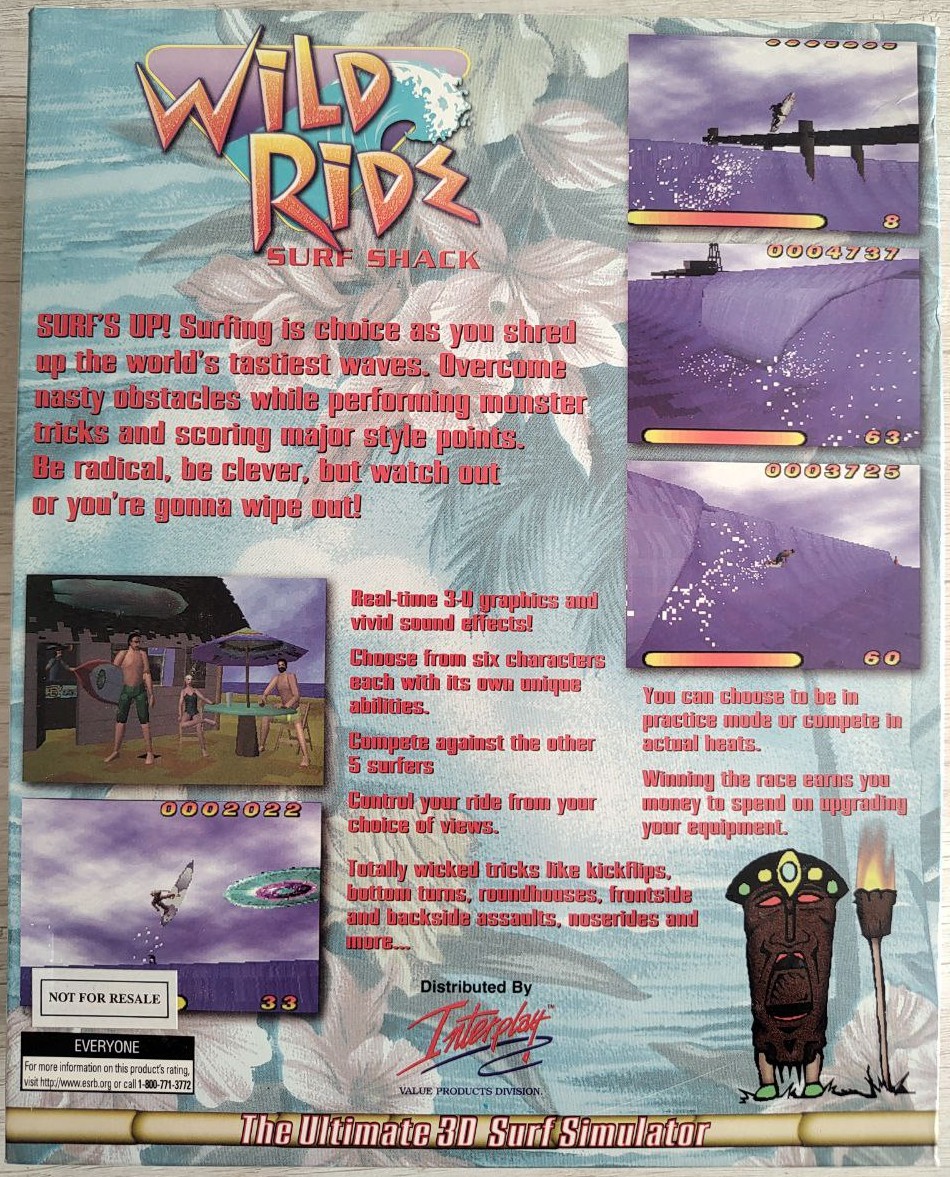 Wild Ride Surf Shack - Dorso